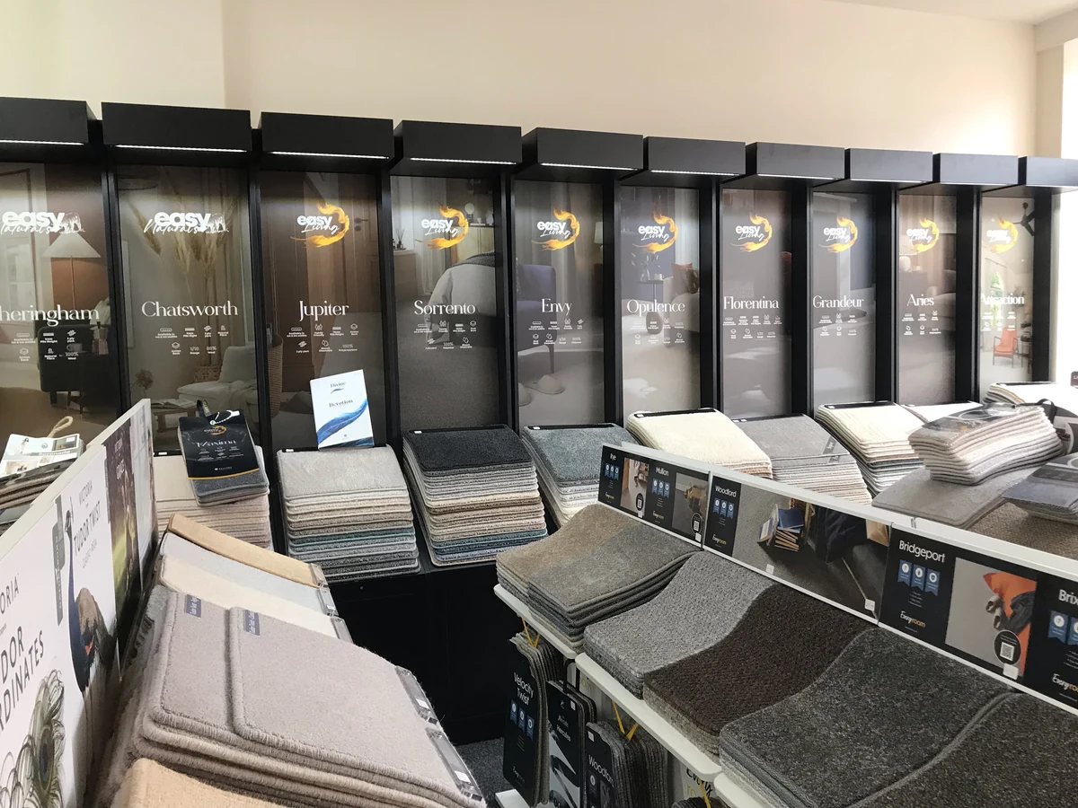 carpet-ranges-display-newcastle-foxglove-flooring Ranges from budget to wool twist, Newcastle
