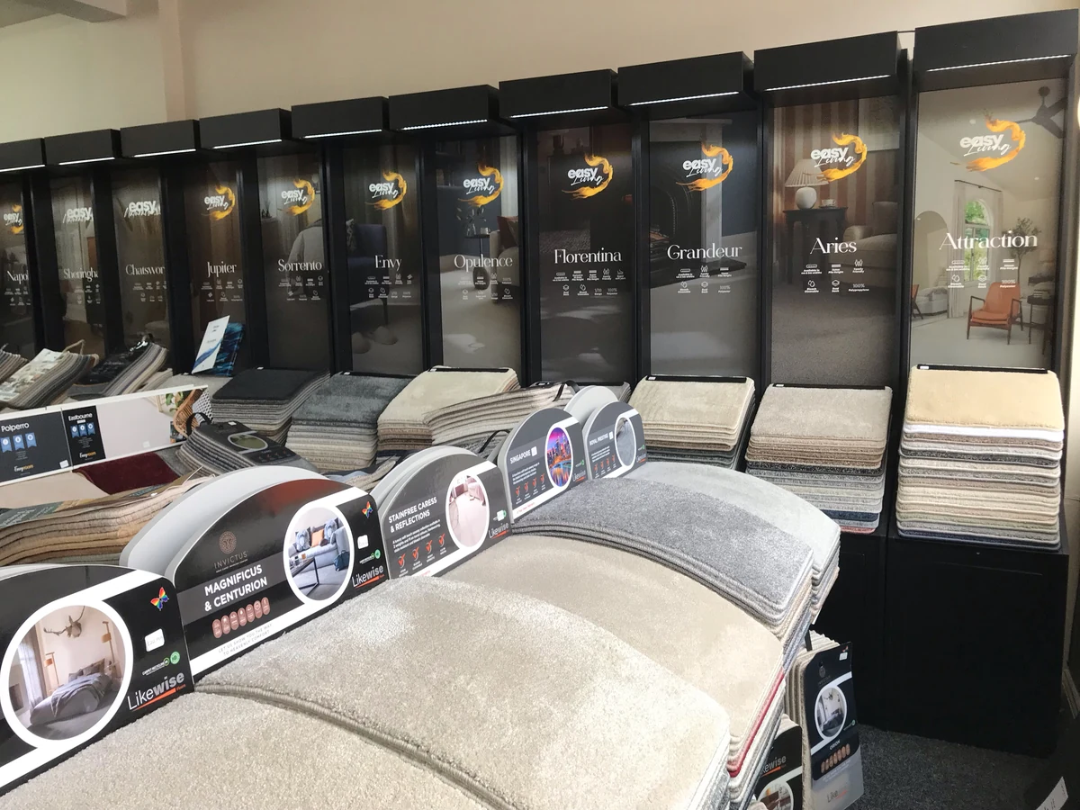carpet-samples-showroom-newcastle-foxglove-flooring Sample decks across every pile type and colour, Newcastle